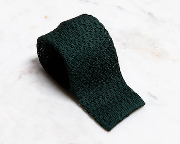 Forest Green Knitted Tie